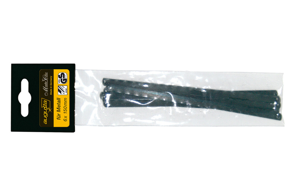 Augusta saw blades for small hack saw replacement for non-ferrous metals 150 mm